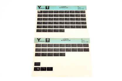 OEM Yamaha LB024-58 1992 L130TRQ Parts List Microfiche Lot