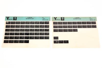 OEM Yamaha LB024-58 1992 L130TRQ Parts List Microfiche Lot