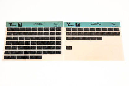 OEM Yamaha LB024-60 1992 L250TRQ Parts List Microfiche Lot