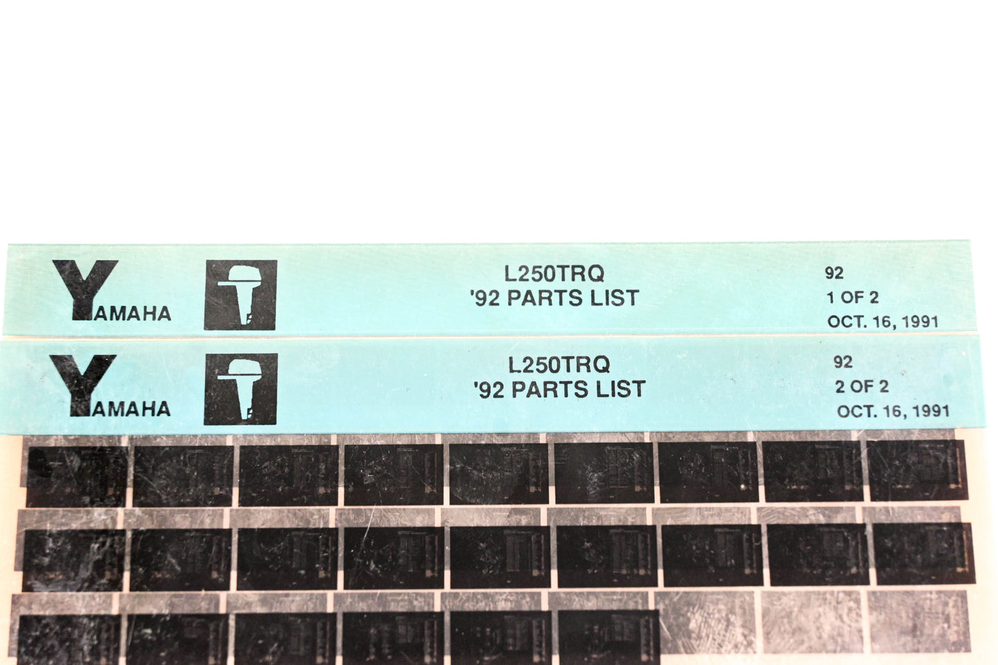 OEM Yamaha LB024-60 1992 L250TRQ Parts List Microfiche Lot