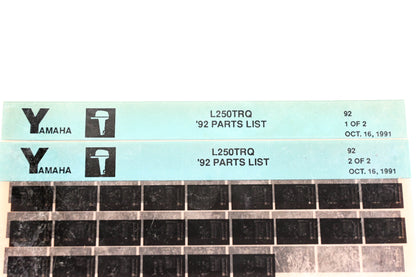 OEM Yamaha LB024-60 1992 L250TRQ Parts List Microfiche Lot