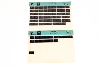 OEM Yamaha LB024-62 1992 P200TRQ Parts List Microfiche Lot