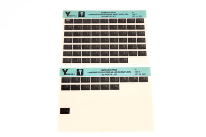 OEM Yamaha YN005-19 1993 40(MH/ER/PR)R (40MSHR/ESRR) Parts List Microfiche Lot