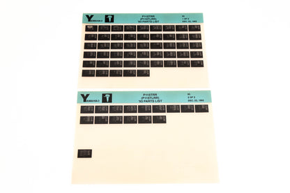 OEM Yamaha YN005-20 1993 P115TRR(P115TLRR) Parts List Microfiche Lot