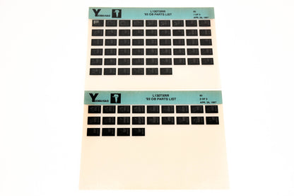OEM Yamaha YN005-21 1993 L130TXRR Outboard Parts List Microfiche Lot
