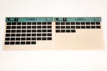 OEM Yamaha YN005-21 1993 L130TXRR Outboard Parts List Microfiche Lot