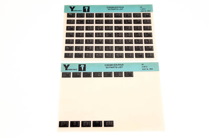OEM Yamaha YN005-22 1993 C40(MH/ER/PR)R Parts List Microfiche Lot