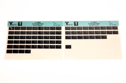 OEM Yamaha YN005-23 1993 C115TRR (C115TLRR/TXRR) Parts List Microfiche Lot
