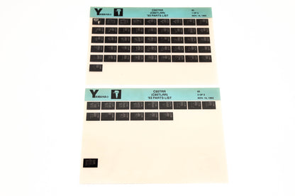 OEM Yamaha YN005-24 1993 C85TRR (CTLRR) Parts List Microfiche Lot