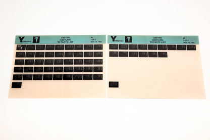 OEM Yamaha YN005-24 1993 C85TRR (CTLRR) Parts List Microfiche Lot