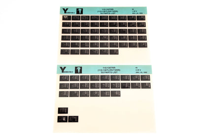 OEM Yamaha YN005-25 1993 115/130TRR (115/130TLRR/TXRR) Parts List Microfiche Lot