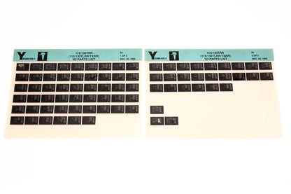 OEM Yamaha YN005-25 1993 115/130TRR (115/130TLRR/TXRR) Parts List Microfiche Lot
