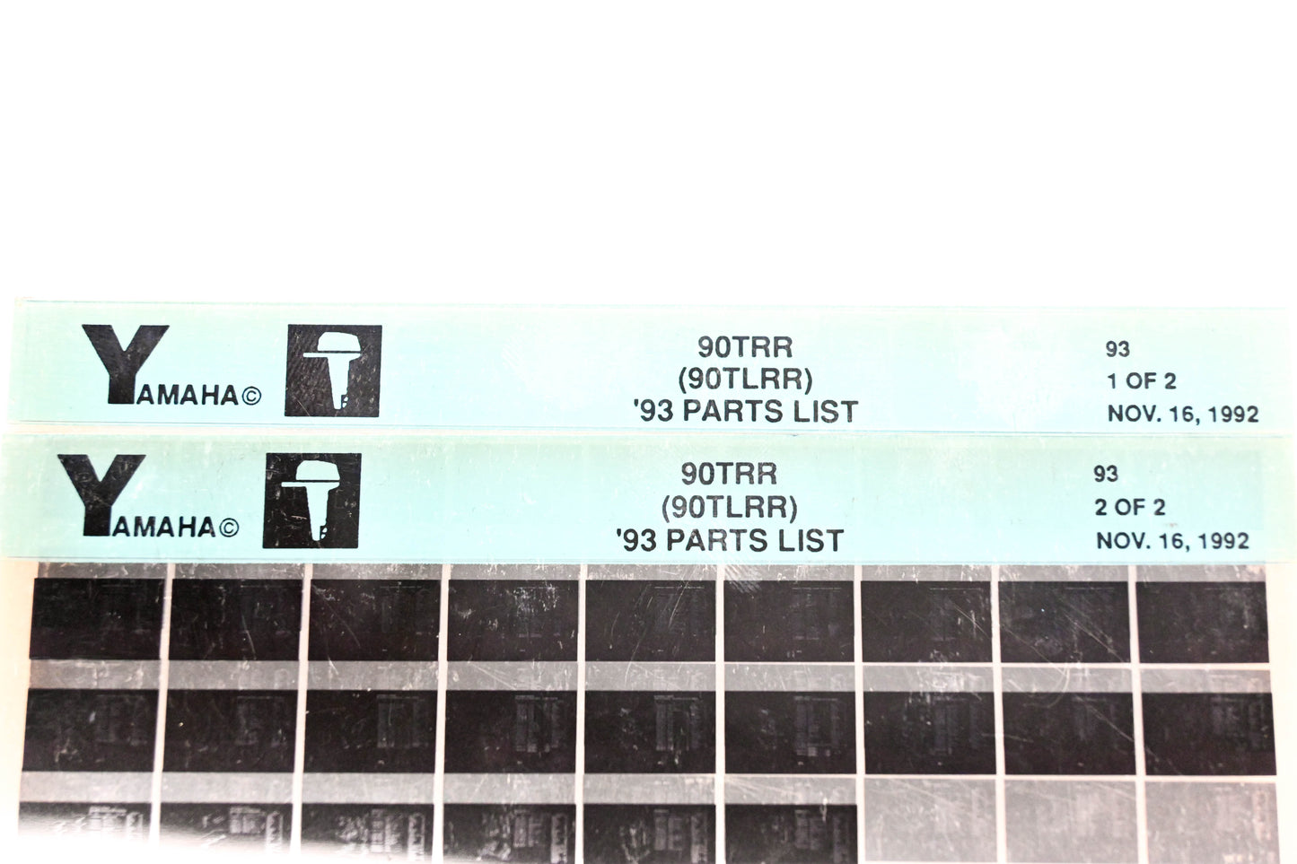 OEM Yamaha YN005-26 1993 90TRR (90TLRR) Parts List Microfiche Lot