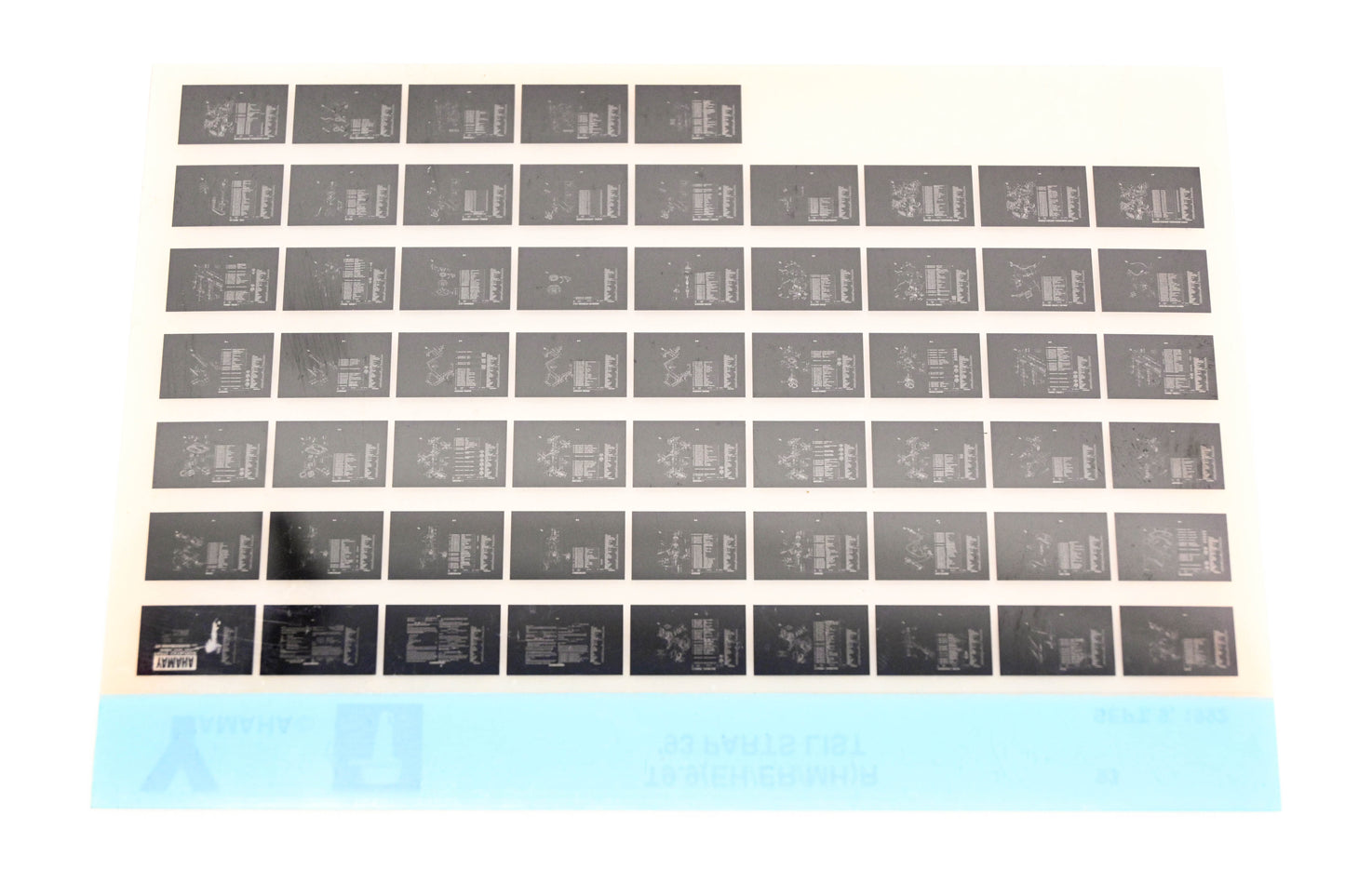 OEM Yamaha YN005-33 1993 T9.9(EH/ER/MH)R Parts List Microfiche