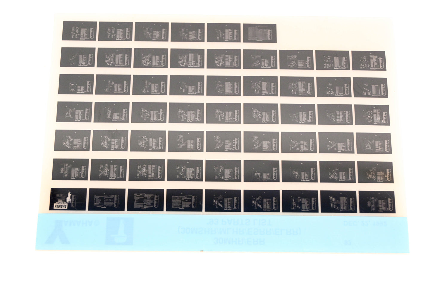 OEM Yamaha YN005-36 1993 30MHR/ERR (30MSHR/MLHR/ESRR/ELRR) Parts List Microfiche