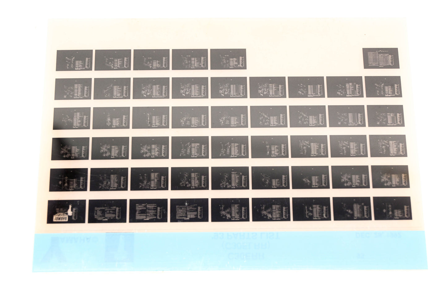 OEM Yamaha YN005-37 1993 C30ERR (C30ELRR) Parts List Microfiche