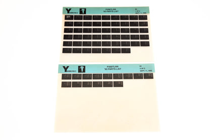 OEM Yamaha YN005-46 1993 P200TLRR Parts List Microfiche Lot