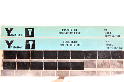 OEM Yamaha YN005-46 1993 P200TLRR Parts List Microfiche Lot