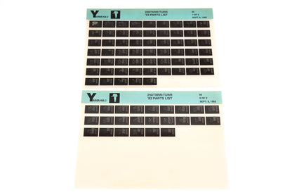 OEM Yamaha YN005-48 1993 250TXRR/TURR Parts List Microfiche Lot