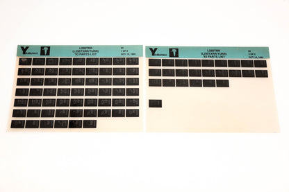 OEM Yamaha YN005-50 1993 L250TRR (L250TXRR/TURR) Parts List Microfiche Lot
