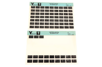 OEM Yamaha YN005-51 1994 250TRS/L250TRS Parts List Microfiche Lot