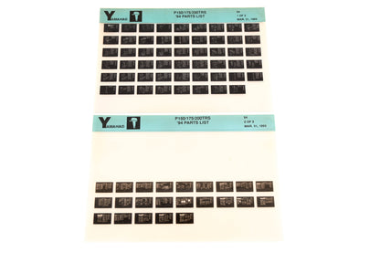 OEM Yamaha YN005-52 1994 P150/175/200TRS Parts List Microfiche Lot