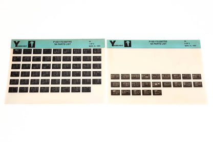 OEM Yamaha YN005-52 1994 P150/175/200TRS Parts List Microfiche Lot