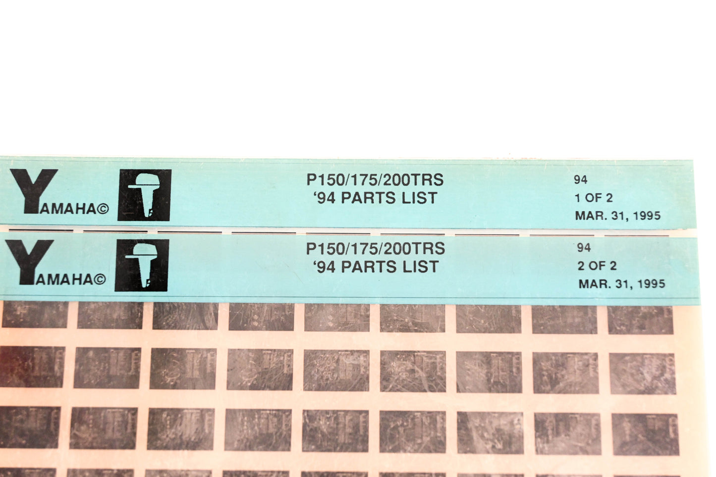 OEM Yamaha YN005-52 1994 P150/175/200TRS Parts List Microfiche Lot
