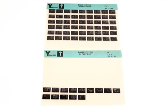 OEM Yamaha YN005-53 1994 C40(MH/ER/PR)S Parts List Microfiche Lot