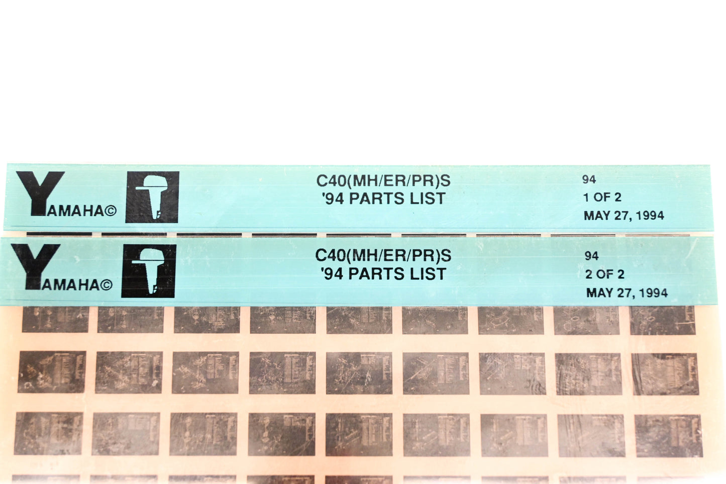 OEM Yamaha YN005-53 1994 C40(MH/ER/PR)S Parts List Microfiche Lot