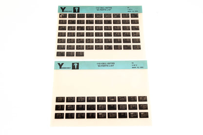 OEM Yamaha YN005-54 1994 115/130/L130TRS Parts List Microfiche Lot