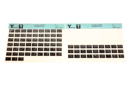 OEM Yamaha YN005-54 1994 115/130/L130TRS Parts List Microfiche Lot