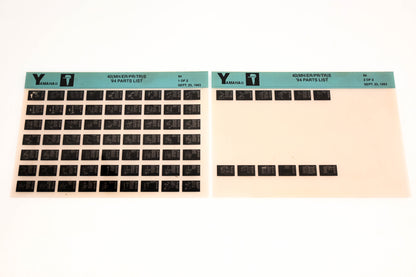 OEM Yamaha YN005-55 1994 40(MH/ER/PR/TR)S Parts List Microfiche Lot