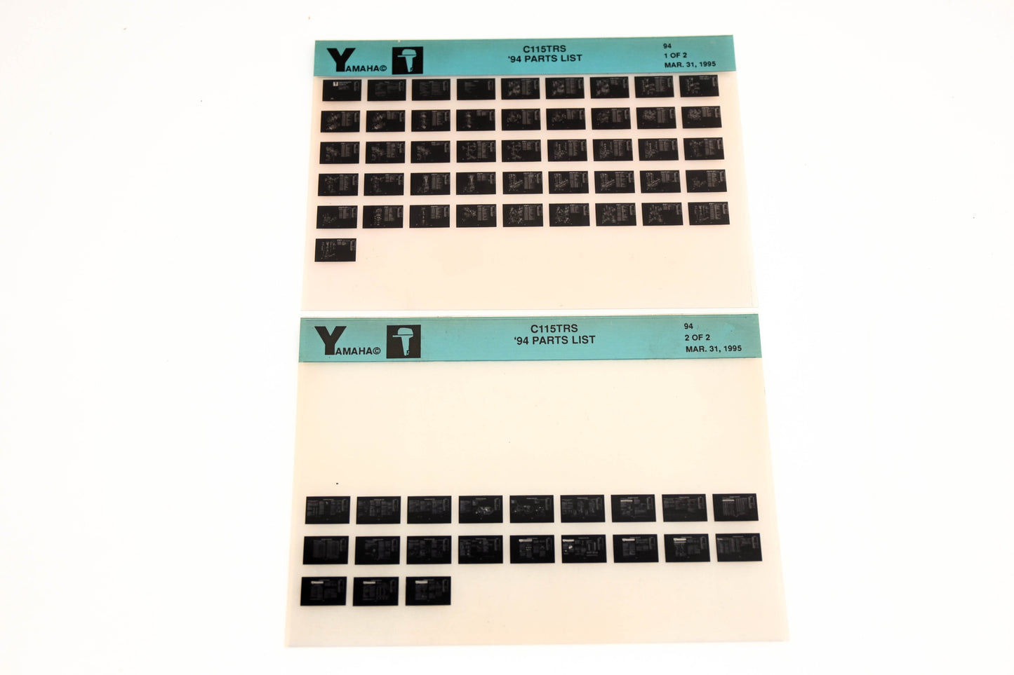 OEM Yamaha YN005-56 1994 C115TRS Parts List Microfiche Lot