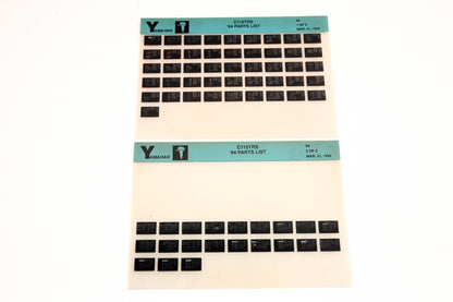 OEM Yamaha YN005-56 1994 C115TRS Parts List Microfiche Lot