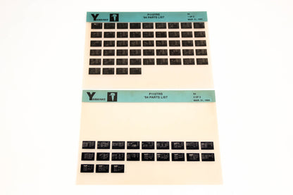 OEM Yamaha YN005-57 1994 P115TRS Parts List Microfiche Lot