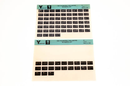 OEM Yamaha YN005-58 1994 150/175/200TRS-L150/200TRS Parts List Microfiche Lot