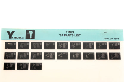OEM Yamaha YN005-61 1994 2MHS Parts List Microfiche