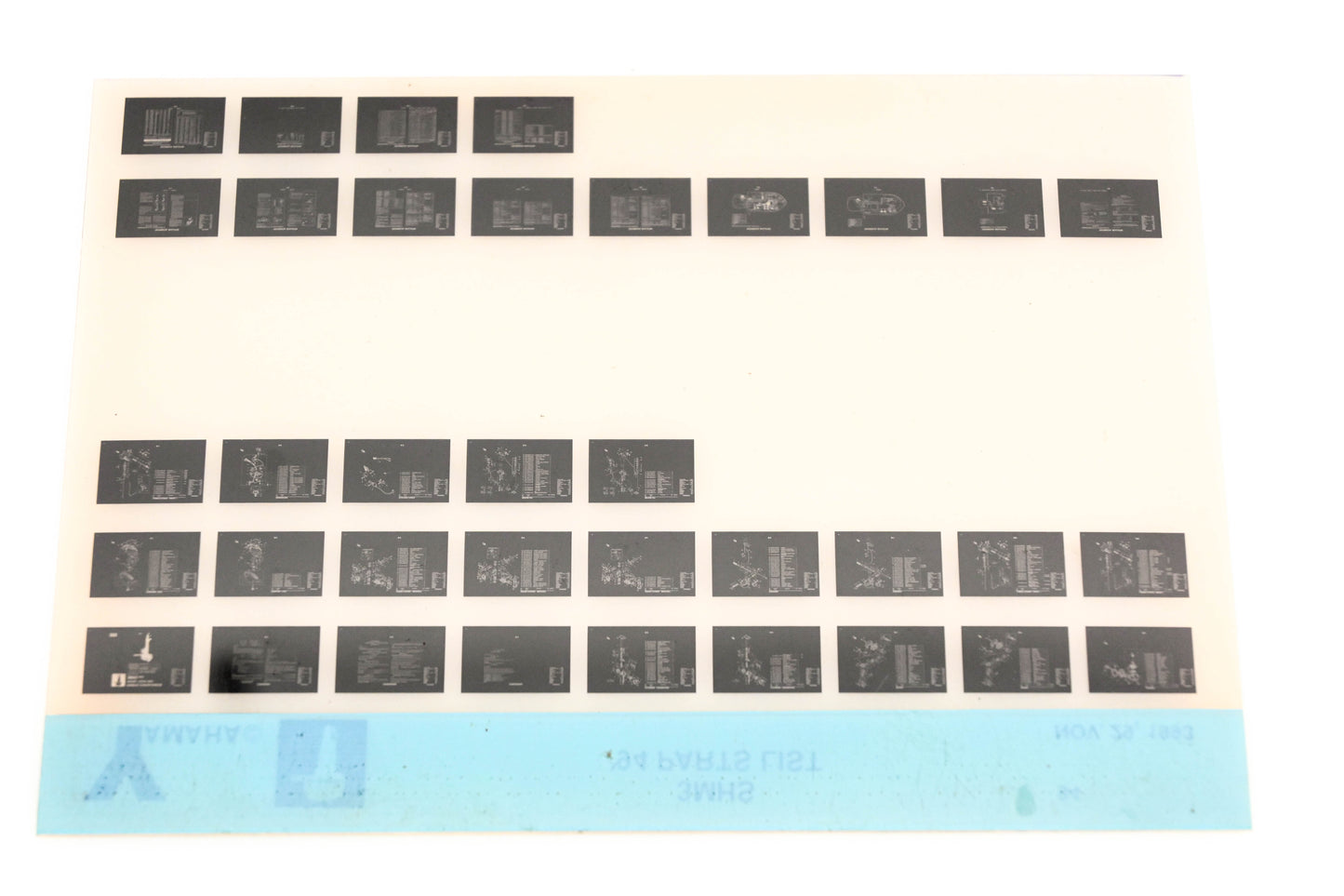 OEM Yamaha YN005-62 1994 3MHS Parts List Microfiche