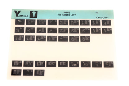 OEM Yamaha YN005-63 1994 4MHS Parts List Microfiche