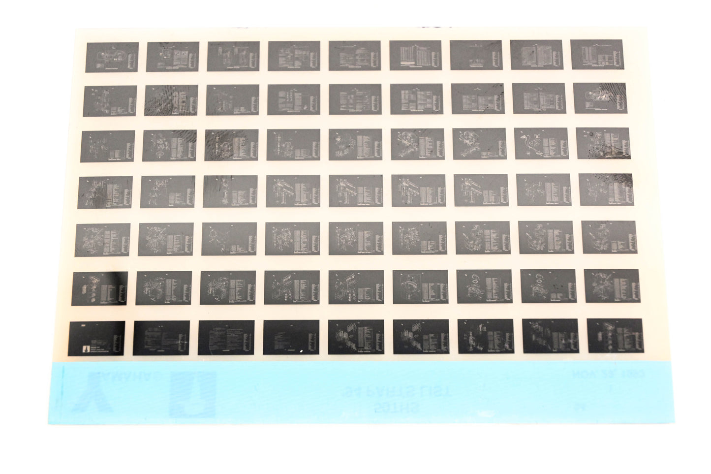 OEM Yamaha YN005-72 1994 50THS Parts List Microfiche