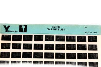 OEM Yamaha YN005-72 1994 50THS Parts List Microfiche