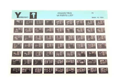 OEM Yamaha YN005-74 1994 C55(ER/TR)S Parts List Microfiche