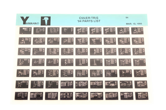 OEM Yamaha YN005-74 1994 C55(ER/TR)S Parts List Microfiche