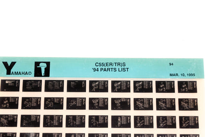 OEM Yamaha YN005-74 1994 C55(ER/TR)S Parts List Microfiche
