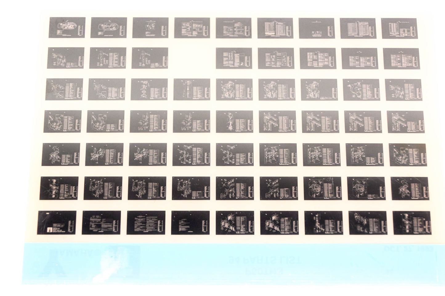 OEM Yamaha YN005-75 1994 P60THS Parts List Microfiche