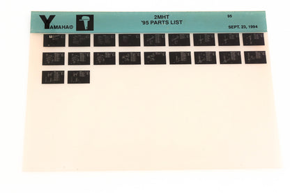 OEM Yamaha YN005-79 1995 2MHT Parts List Microfiche