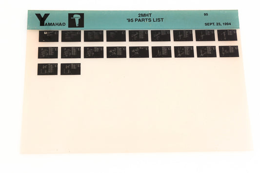 OEM Yamaha YN005-79 1995 2MHT Parts List Microfiche