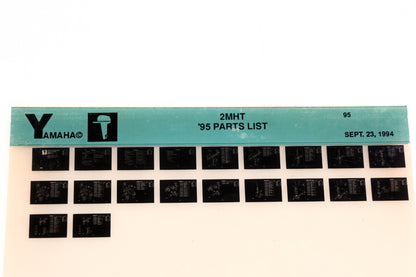 OEM Yamaha YN005-79 1995 2MHT Parts List Microfiche