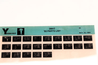 OEM Yamaha YN005-80 1995 3MHT Parts List Microfiche